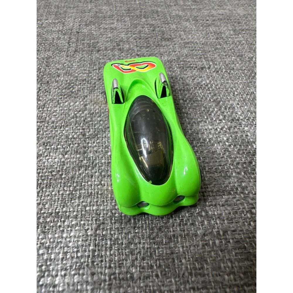 1995 Hot Wheels Power Pipes Die-Cast Toy Car Green With Yellow & Red Details - Picture 4 of 6